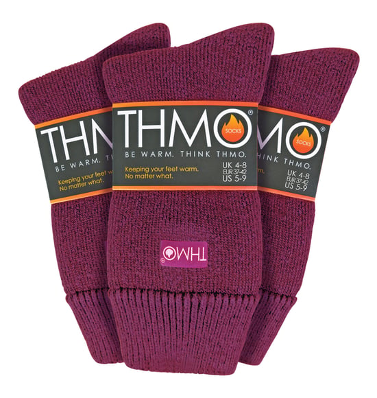 THMO - 3er-Pack Multipack Damen Dicke Winter Warme Socken mit Comfort Top - Image 1