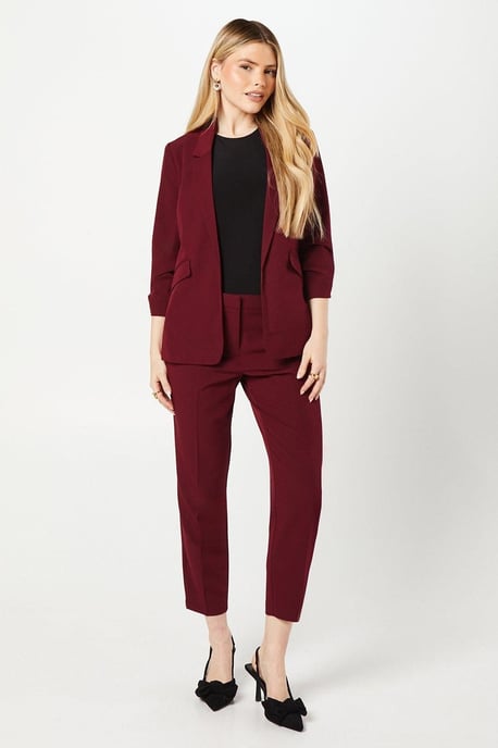 Ruched Sleeve Blazer