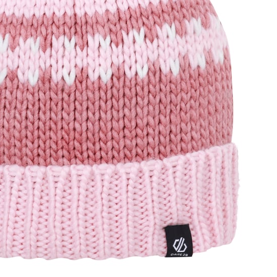 Dare 2B Childrens/Kids Boffin II Bobble Beanie (Dusty Rose/Crystal Rose)