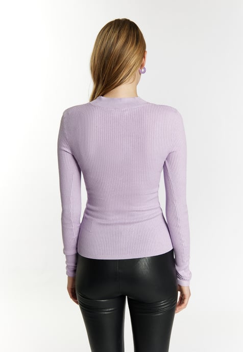 Mymo Strickpullover Damen violett - Image 4