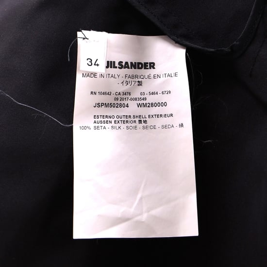 Jil Sander Faltendes Minikleid aus schwarzer Baumwolle - Image 5