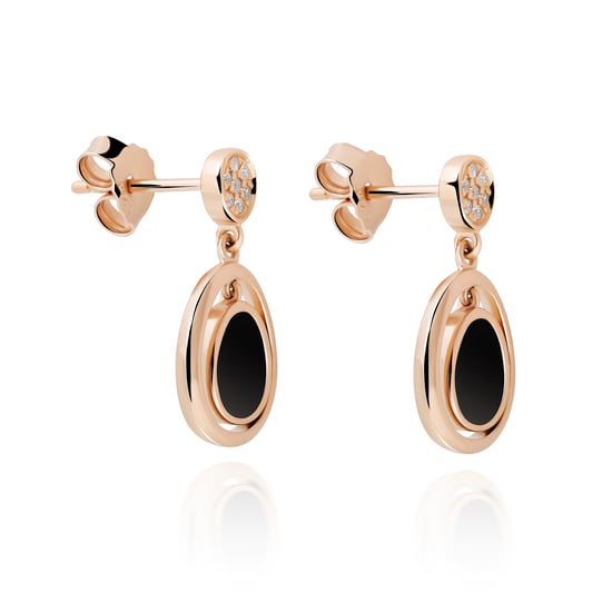 Orphelia 'Alda' Damen 925er Sterling Silber Set: Halskette + Ohrringe + Ring - Rose SET-7470 - Image 3
