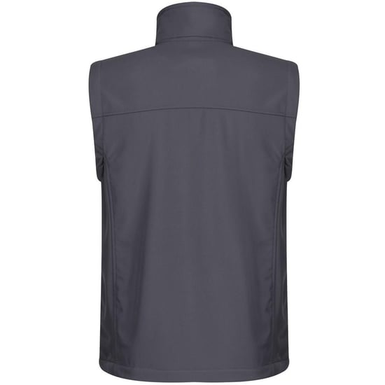 Regatta Mens Flux Softshell Bodywarmer / Sleeveless Jacket Water Repellent And Wind Resistant (Seal Grey)