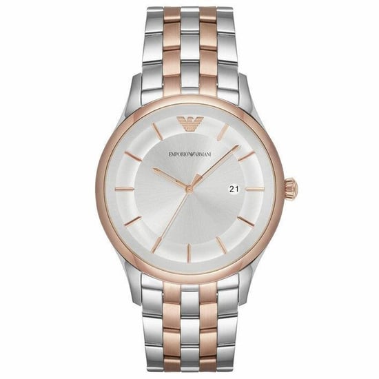 Emporio Armani AR11044 Lambda Silbernes Zifferblatt Herrenuhr - Image 1