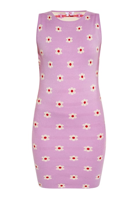 Mymo Kleid Damen LILA CREME ROT - Image 1