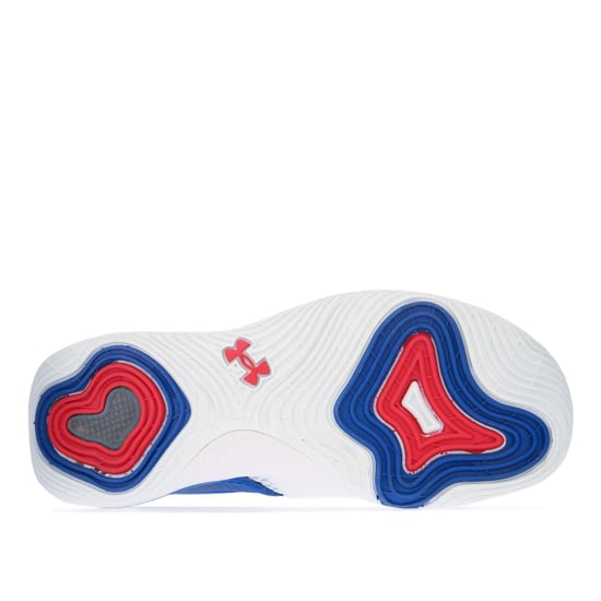 Men's Under Armour UA Embiid One Basketball Shoes in White royal