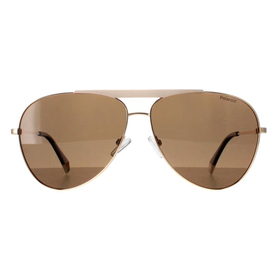 Polaroid Aviator Unisex Gold Ivory Bronze Polarized PLD 6200/S/X
