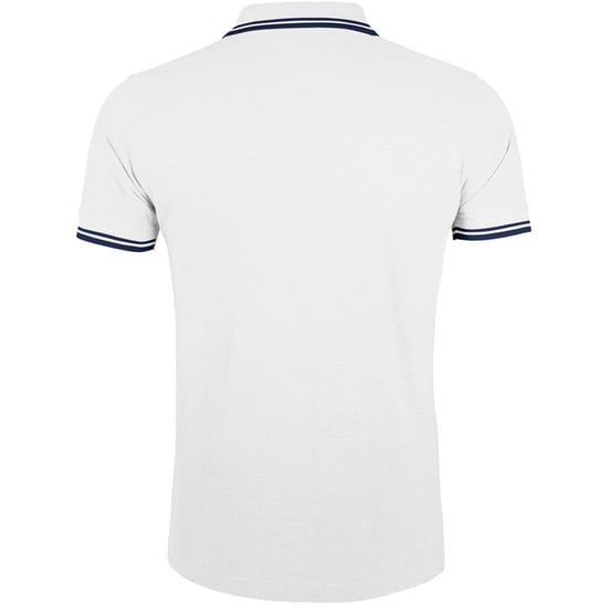 SOLS - Polo manches courtes PASADENA - Homme (Blanc/bleu marine) - Image 2