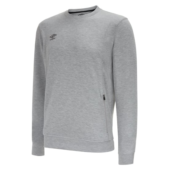Umbro Herren Pro Stacked Logo Fleecepullover (Graumeliert/Schwarz) - Image 1