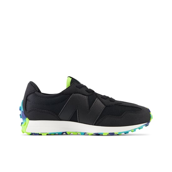 Boy's New Balance Juniors 327 Bungee Trainers in Black
