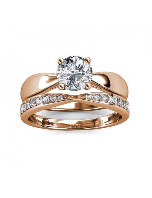 Prestige Ring - Roségold und Kristall - Image 3