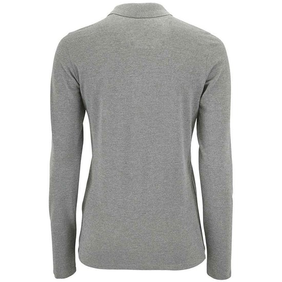 SOLS - "Perfect" Poloshirt für Damen Langärmlig (Grau meliert) - Image 2