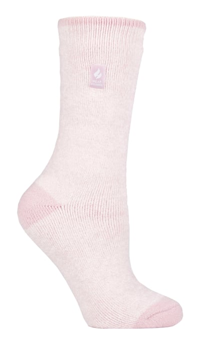 Heat Holders Lite - Womens isoliert thermische Socken | Mehrere Designs einschließlich Argyle Streifen Herzen Sterne | Warme Socken für den Winter - Dusted Pink (Venedig) - Image 1