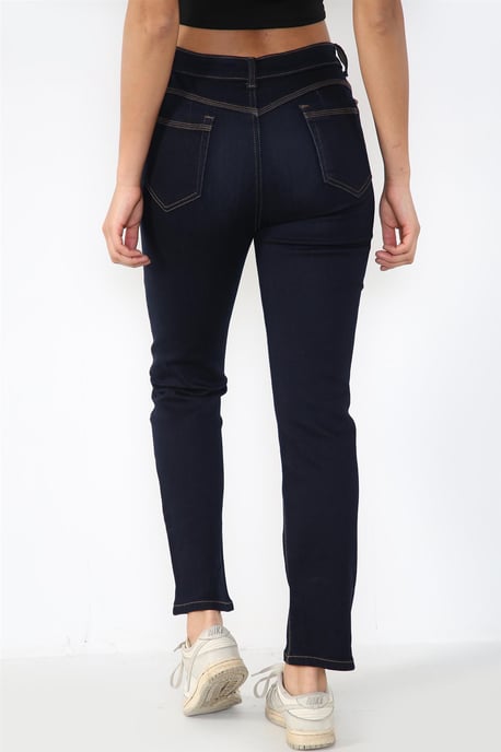 Damen Magic Shaping High Waisted Straight Leg Jeans in Indigoblau - Image 2