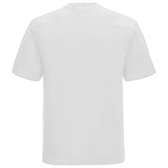 Russell Europe Herren T-Shirt mit kurzen Ärmeln aus Baumwolle (Weiß) - Image 2