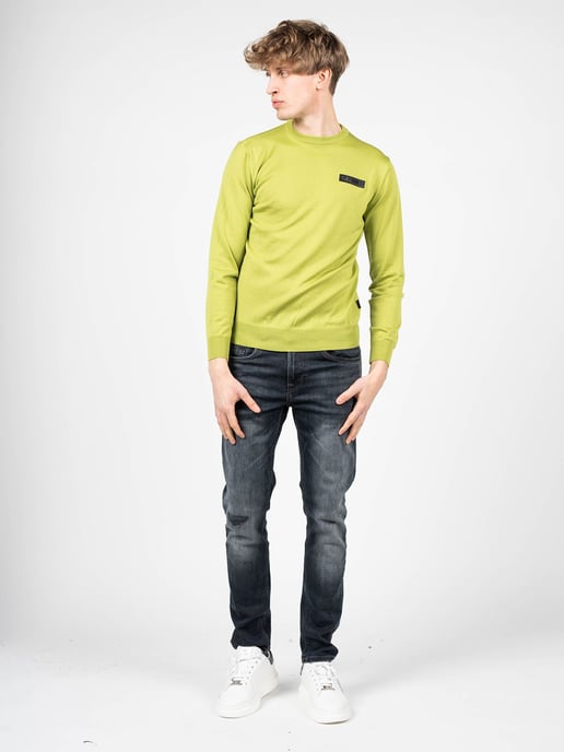 Plein Sport Pullover Merino Herren grün - Image 2