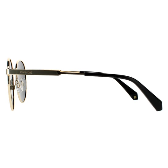 Polaroid Runde Unisex Gold Grau Grau Polarisierte Sonnenbrille - Image 3