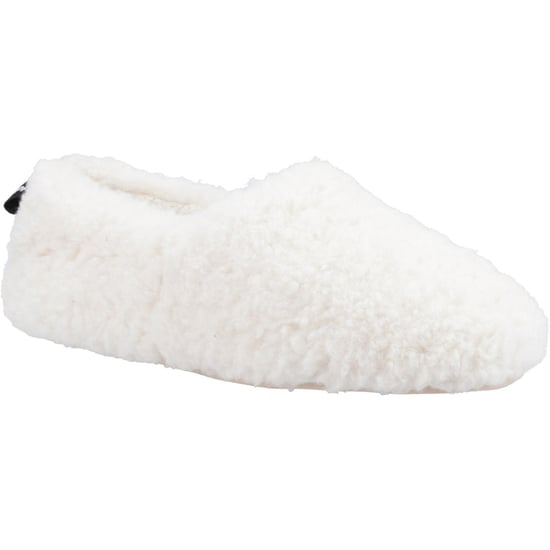 Hush Puppies Emily Kunstfell Damen Creme Hausschuhe - Image 1