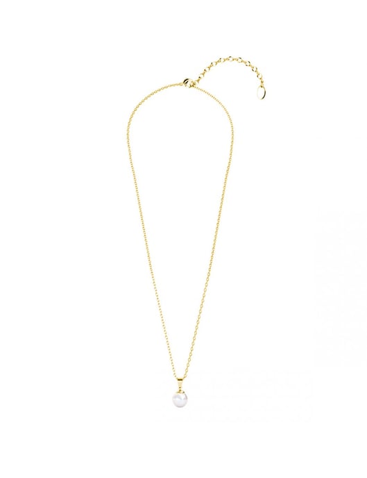 Vollmond-Perlen-Anhänger - Gold und Kristall - Image 6