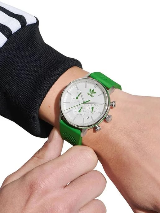 Adidas Originals Code One Chrono Unisex Uhr Grün AOSY23020 - Image 4