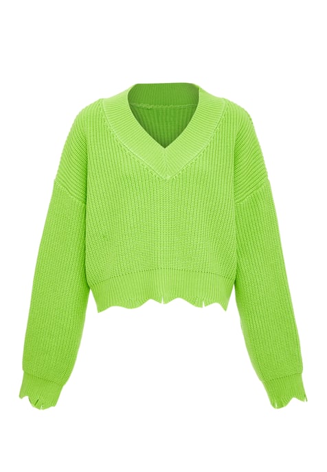 Mymo Pullover Damen Limette - Image 1