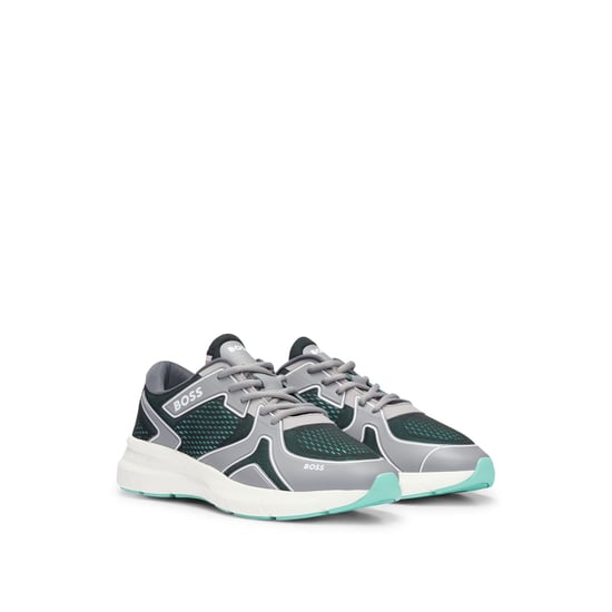 Men's Boss Owen Running Trainers in Grey - Image 2