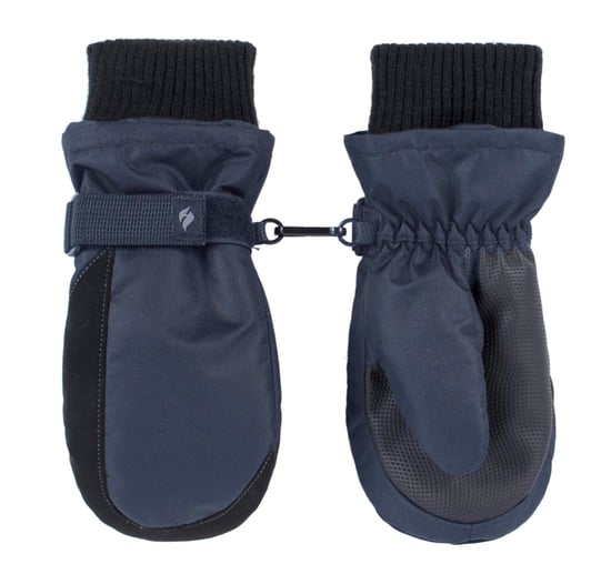 Wärmehalter - Kinder Thermofleece gefütterte Fäustlinge | Jungen & Mädchen als warme Skihandschuhe für den Winter - Blau - Image 1