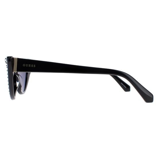 Guess Cat Eye Womens Shiny Black Smoke  GU7810