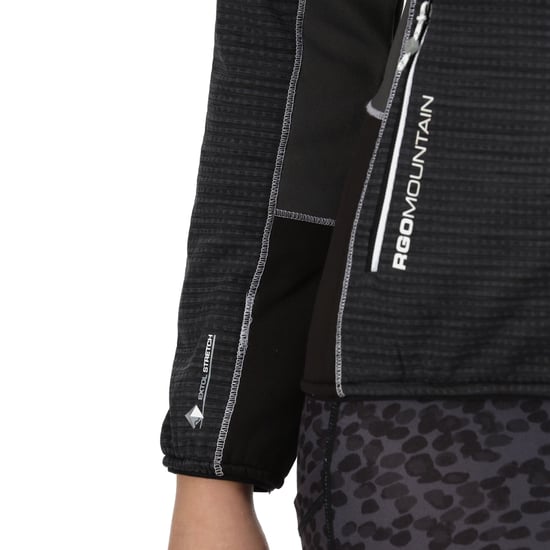 Regatta - "Yare V" Softshelljacke für Damen (Schwarz/Mittelgrau) - Image 6