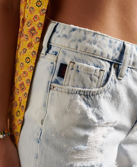 Superdry High Rise Cut Off Shorts