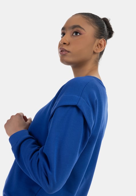 Mymo Sweatpullover Damen KÖNIGSBLAU - Image 5