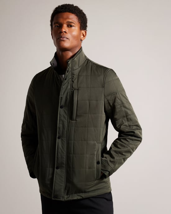 Ted Baker Humber Quilted Jacket, Khaki
