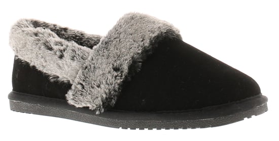 Hush Puppies Ariel Wildleder Damen Hausschuhe In Schwarz - Image 1