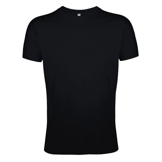SOLS Mens Regent Slim Fit Short Sleeve T-Shirt (Tiefschwarz) - Image 1