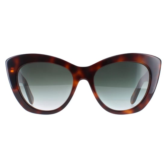 Salvatore Ferragamo Cat Eye Womens Tortoise Grey Gradient SF1022S