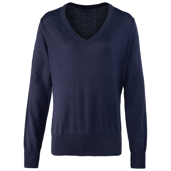 Premier - Sweatshirt V-Ausschnitt für Damen (Marineblau) - Image 1