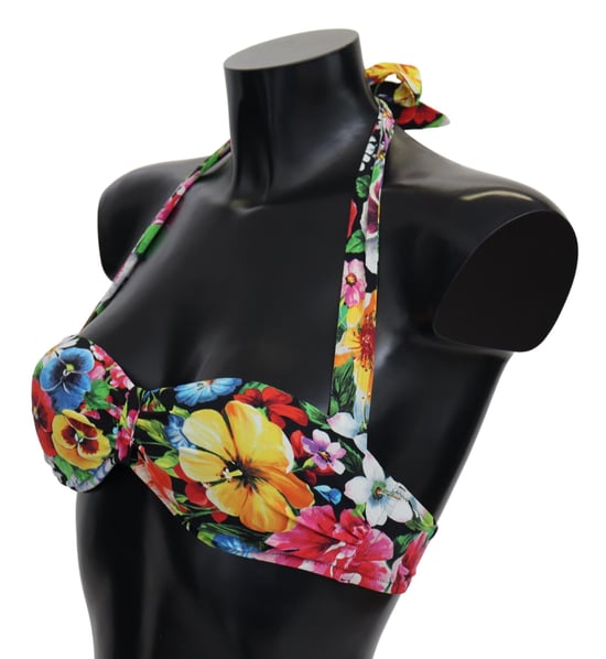 Dolce & Gabbana Women's Maillots de bain à imprimé floral multicolore Tops de bikini - Image 4