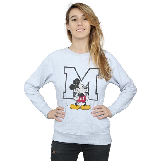 Disney Damen/Damen Classic M Mickey Mouse-Sweatshirt (Heather Grey) - Image 2