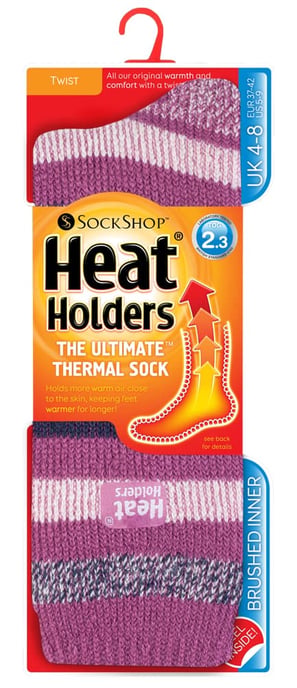 Heat Holders - Gemusterte warme Damen-Winter-Thermosocken 4-8 UK - Image 2