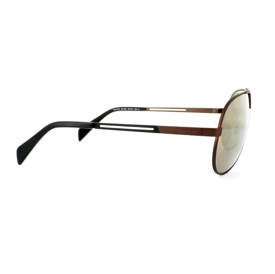 Diesel Sunglasses DL0134 36L Shiny Dark Bronze Roviex Brown Mirror