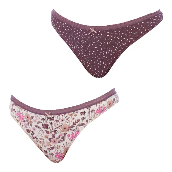 Pack of 2 Cotton Thongs 1031248 Women