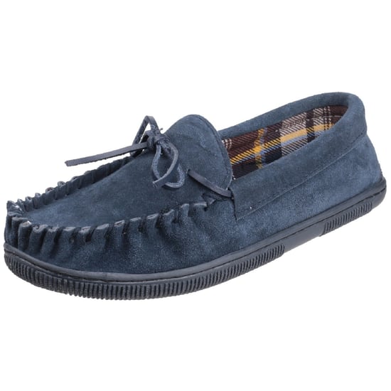 Cotswold Suede Alberta Slipper / Mens Slippers (Navy)