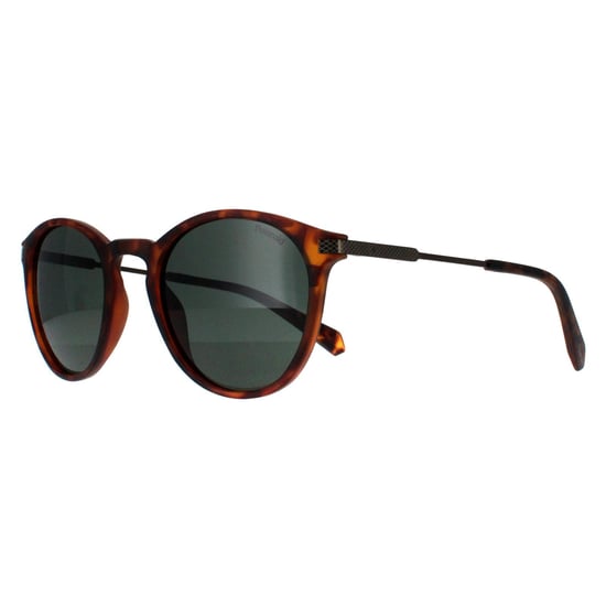 Polaroid Rund Unisex Matt Havana Grün Polarisiert PLD 2062/S - Image 1