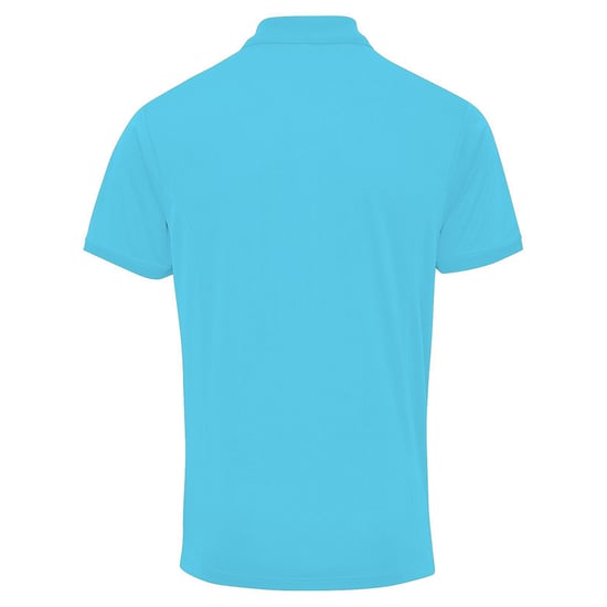 Premier Mens Coolchecker Pique Short Sleeve Polo T-Shirt (Türkis) - Image 2
