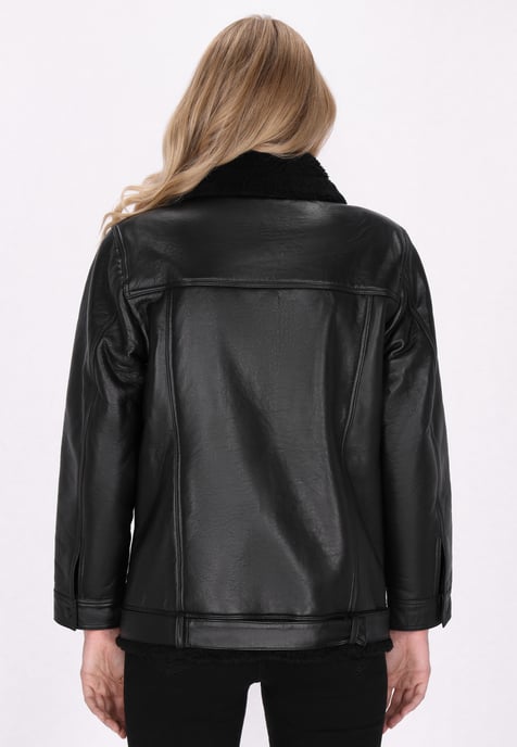 Dreimaster Jacke Damen schwarz - Image 4