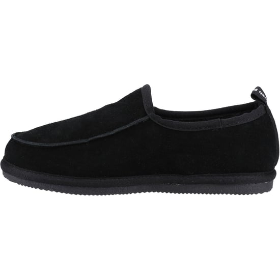 Hush Puppies Charles Wildleder Herren Schwarz Pantoffeln - Image 4