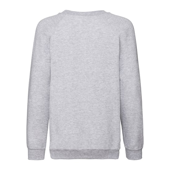 Fruit Of The Loom Childrens Unisex Raglan Ärmel Sweatshirt (2er Pack) (Heather Grey) - Image 2