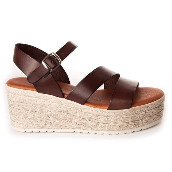 Platform sandal Leindia in Brown