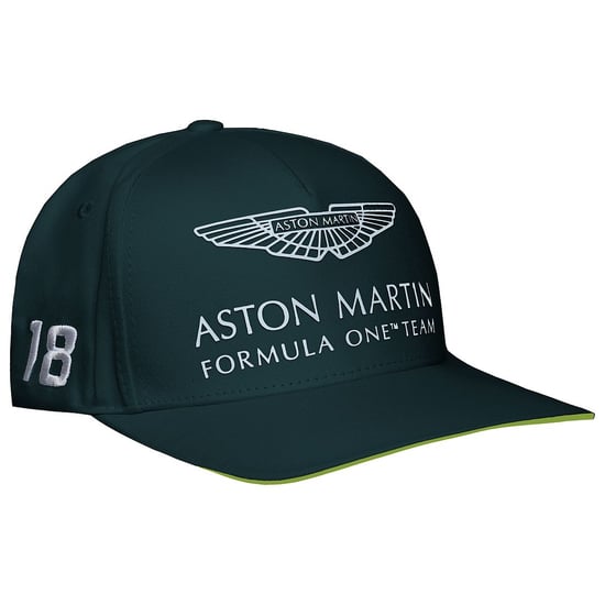 Aston Martin F1 Offizieller Fahrer Lance Stroll Herren Grüne Kappe - Image 2