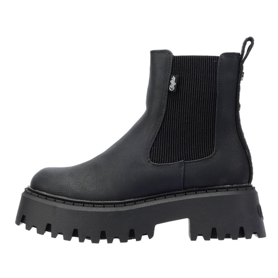 Buffalo Aspen Chelsea Damenlederstiefel In Schwarz - Image 6